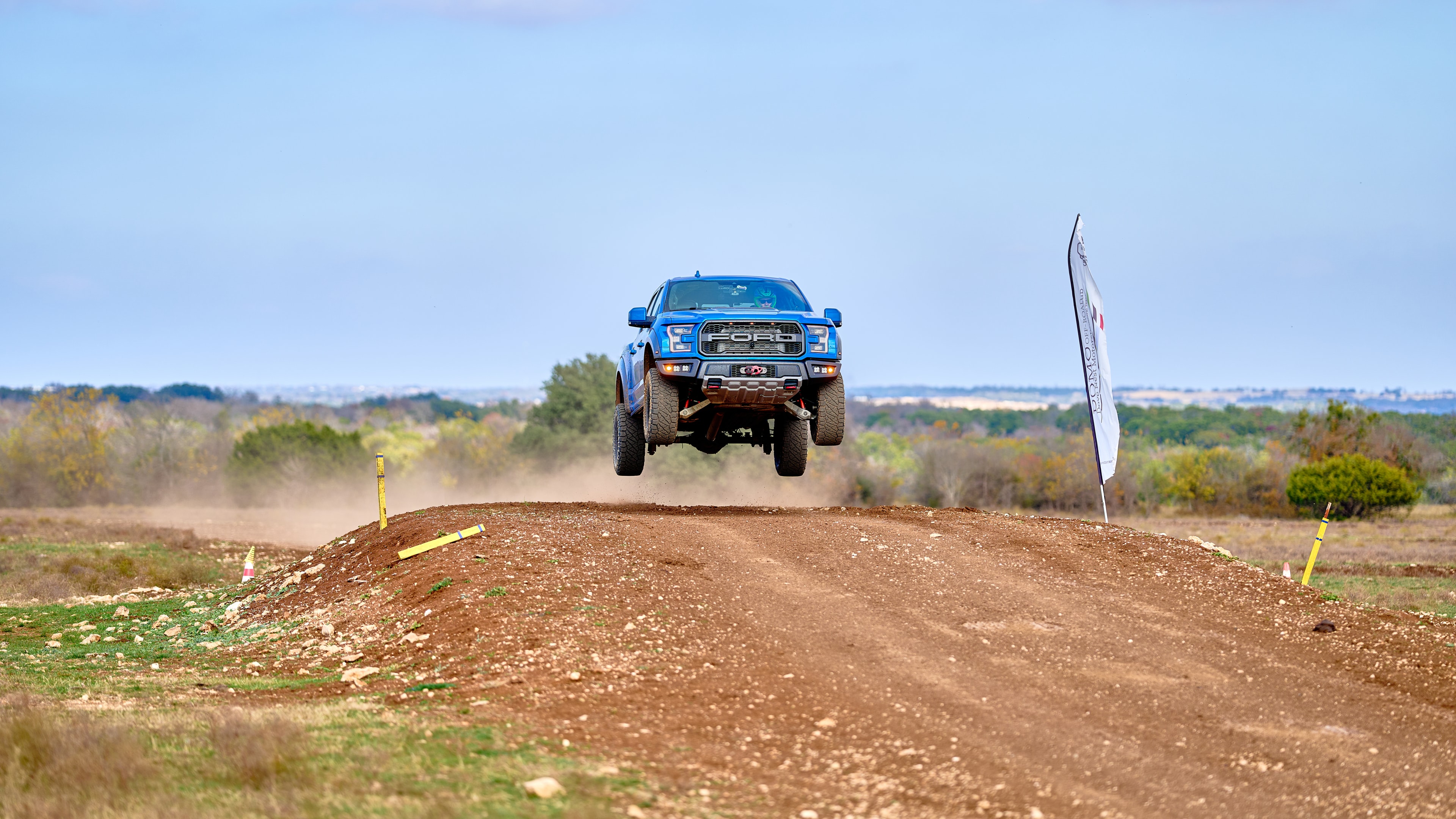 Ford Raptor full flight side profile